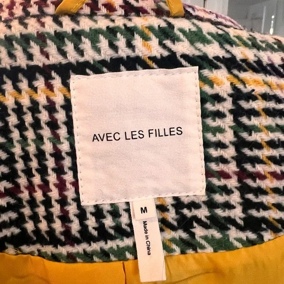 Avec Les Filles Multicolor Plaid Blazer - Picture 7 of 8